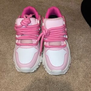& Other Stories Pink and White Sneakers